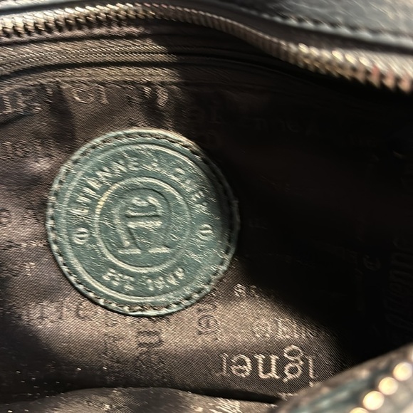 Etienne Aigner Genuine Leather Shoulder bag in Dark Teal. - Picture 11 of 11